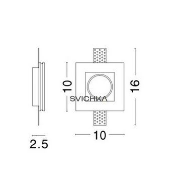 Врізний точковий світильник Nova Luce TOBIA 1 White