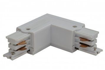 Кутовий з'єднувач AZzardo Track L-Connector white AZ2984, Білий