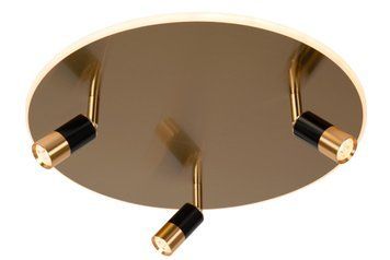 Стельовий світильник Lucide JUBEL &Oslash; 48 cm LED Dim. 2700K Matt Gold / Brass, Matt Gold / Brass, Matt Gold / Brass, Чорний