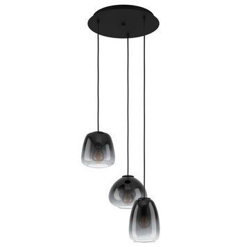 Підвісний світильник Eglo AGUILARES Black/Grey
