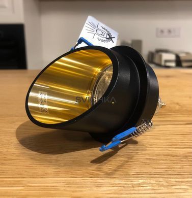 Точковий світильник Kanlux SPAG CB/G 27324, Чорний, Чорний, Золотий, Чорний