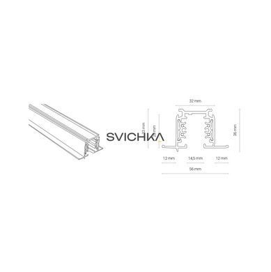 Врезной трек Nowodvorski CTLS RECESSED TRACK 3 CIRCUIT, 2м