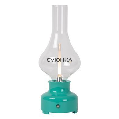 Аккумуляторная настольная лампа Lucide JASON Battery pack/batteries LED Dim. 1x2W 3000K Turquoise