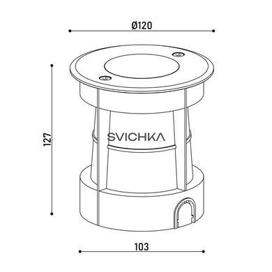 Светильник грунтовой KLOODI KDGL-SC120 GU10 ADJ HC