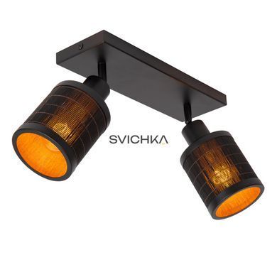 Потолочный точечный светильник Lucide TAGALOG 2xE27 Black