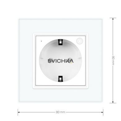 Розумна розетка EC з заземленням Livolo білий (VL-M7FCTC16AZ2-2WP)