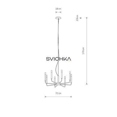Люстра Nowodvorski ORTO VIII