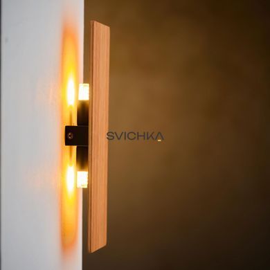 Настінний світильник TK Lighting TAVOLA, Wood, дерево, Чорний, Бежевий