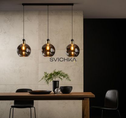 Підвісний світильник Lucide JULIUS 3xE27 Smoke Grey, Smoke Grey, Димчатий
