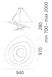 Подвесной светильник Artemide Pirce halo 1239010A