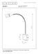 Бра Lucide BUDDY LED 1x4W 4000K Black, BLACK