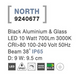 Грунтовий світильник Nova luce NORTH 90, Black