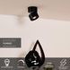 Потолочный точечный светильник Lucide YUMIKO &Oslash; 7,8 cm LED Dim. 1x10W 2700K Black, BLACK