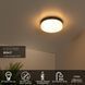 Стельовий світильник для ванної Lucide BISKIT &Oslash; 28 cm LED 1x18W 2700K IP44 Motion & Day/Night Sensor Black, BLACK