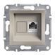 Розетка комп'ютерна RJ45 UTP кат. 5Е Schneider Electric Asfora, Бронза, Бронза