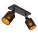 Потолочный точечный светильник Lucide TAGALOG 2xE27 Black, BLACK