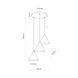 Підвісний світильник TK-Lighting CONO 3 CIRCLE S, White
