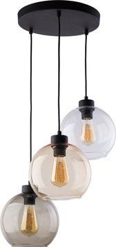 Підвіс TK Lighting 2831 Cubus - 2831, Чорний, Бурштинний, Димчатий, Прозорий