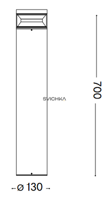 Уличный столбик Ideal Lux Boeing pt h070