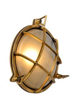 Настінний світильник для дому/вулиці Lucide DUDLEY 1xE27 IP65 Matt Gold / Brass, Matt Gold / Brass