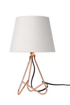 Настільна лампа Lucide GITTA &Oslash; 17 cm 1xE14 Copper, Copper, Білий