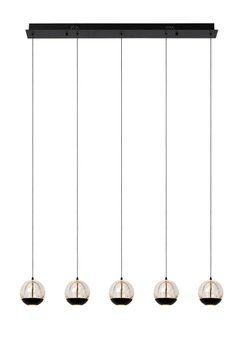 Підвісний світильник Lucide SENTUBAL LED Dim. 5x5,3W 2700K Black, BLACK