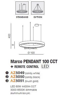 Подвесной светильник Azzardo MARCO 100