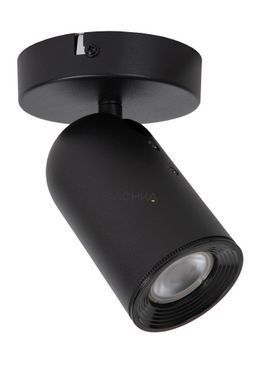 Потолочный точечный светильник Lucide PUNCH 1xGU10 Black