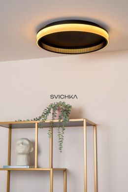 Стельовий світильник Lucide ESTREJA &Oslash; 40 cm LED Dim. 2500K/3000K Black, BLACK, Чорний, Прозорий