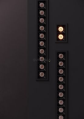 Світильник точковий врізний KLOODI KD-POINT 2X2 4W 3K BK, Чорний