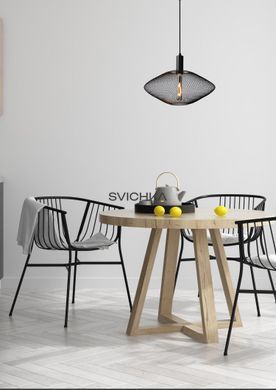 Підвісний світильник Lucide MESH &Oslash; 45 cm 1xE27 Black, BLACK, Чорний, Чорний