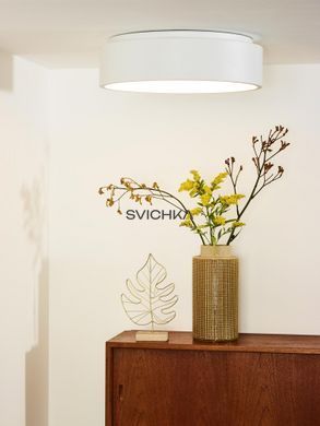 Стельовий світильник Lucide TALOWE LED &Oslash; 45,5 cm LED Dim. 1x30W 3000K White, WHITE, Білий, Білий