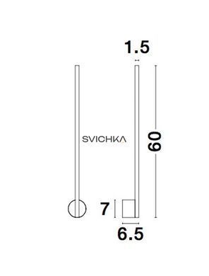 Настінний світильник Nova Luce ADEN 60, Black