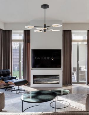 Підвісний світильник Nova luce GENTI 6 Black/Gold