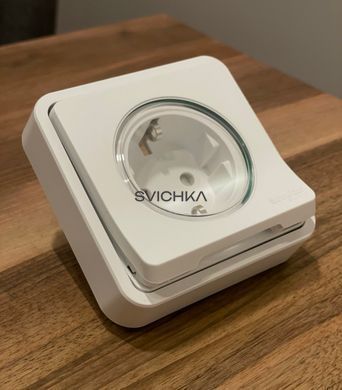 Механізм розетки із заземленням та шторками IP55 Schneider Electric Mureva Styl, Білий, Білий
