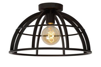 Стельовий світильник Lucide DIKRA 1xE27 Black, BLACK, Чорний, Чорний