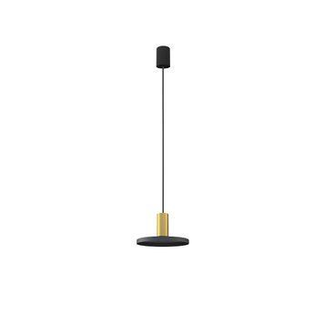 Підвісний світильник Nowodvorski HERMANOS B BLACK/SOLID BRASS PL, Чорний, Чорний
