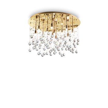 Стельовий світильник Ideal Lux Moonlight 082783, Золотий, Прозорий