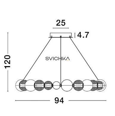 Підвісний світильник Nova luce BRILLE Round Gold
