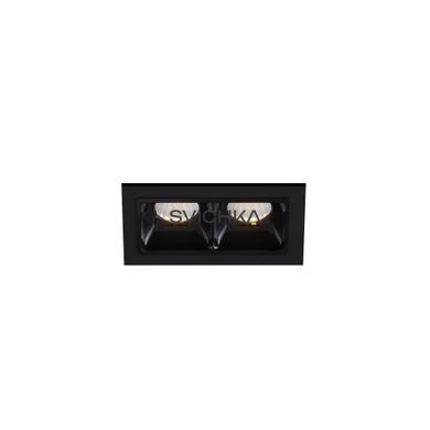 Світильник точковий врізний KLOODI KD-POINT 2X2 4W 3K BK, Чорний
