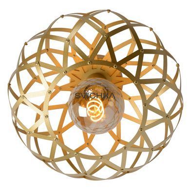 Потолочный светильник Lucide WOLFRAM &Oslash; 30 cm 1xE27 Matt Gold / Brass