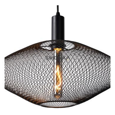 Підвісний світильник Lucide MESH &Oslash; 45 cm 1xE27 Black, BLACK, Чорний, Чорний