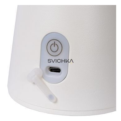 Аккумуляторная настольная лампа для дома и улицы Lucide LA DONNA Battery pack/batteries &Oslash; 19,7 cm LED Dim. 1x2W 2700K IP54 White