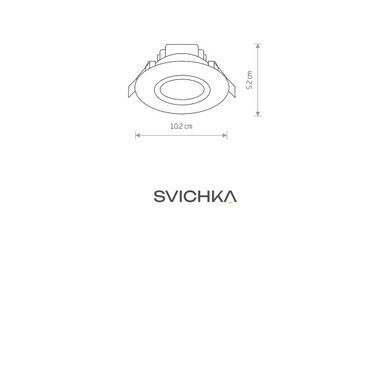 8991 Світильник вбудований Nowodvorski HELIOS LED 5W, 3000K CN, Білий