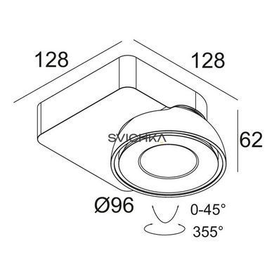 Точковий світильник Delta Light TWEETER M ON 1 418 51 811 932 ED8 WW