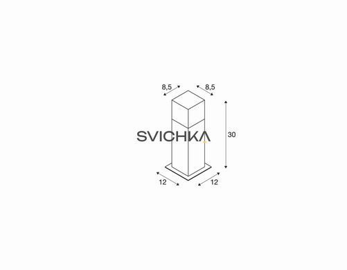 Вуличний стовпчик SLV GRAFIT 231215, антрацит, Антрацит, Антрацит, Антрацит, Білий