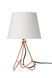 Настольная лампа Lucide GITTA &Oslash; 17 cm 1xE14 Copper, Copper, Белый