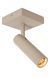 Потолочный точечный светильник Lucide GRADO 1xGU10 (MR11) Taupe, Taupe, Бежево-коричневий, Бежево-коричневий