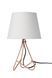 Настольная лампа Lucide GITTA &Oslash; 17 cm 1xE14 Copper, Copper, Белый