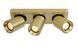 Стельовий точковий світильник Lucide NIGEL LED Dim to warm GU10 3x5W 2200K/3000K Matt Gold / Brass, Matt Gold / Brass